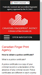 Mobile Screenshot of canadianfingerprintagency.com