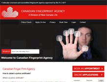 Tablet Screenshot of canadianfingerprintagency.com